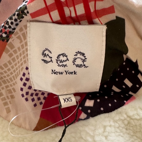 NWT SEA "Harlow" Women's Patchwork Fleece Lined Vest XXS - Picture 9 of 11